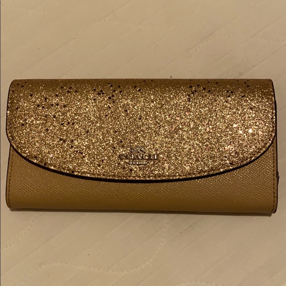 Gold glitz wallet